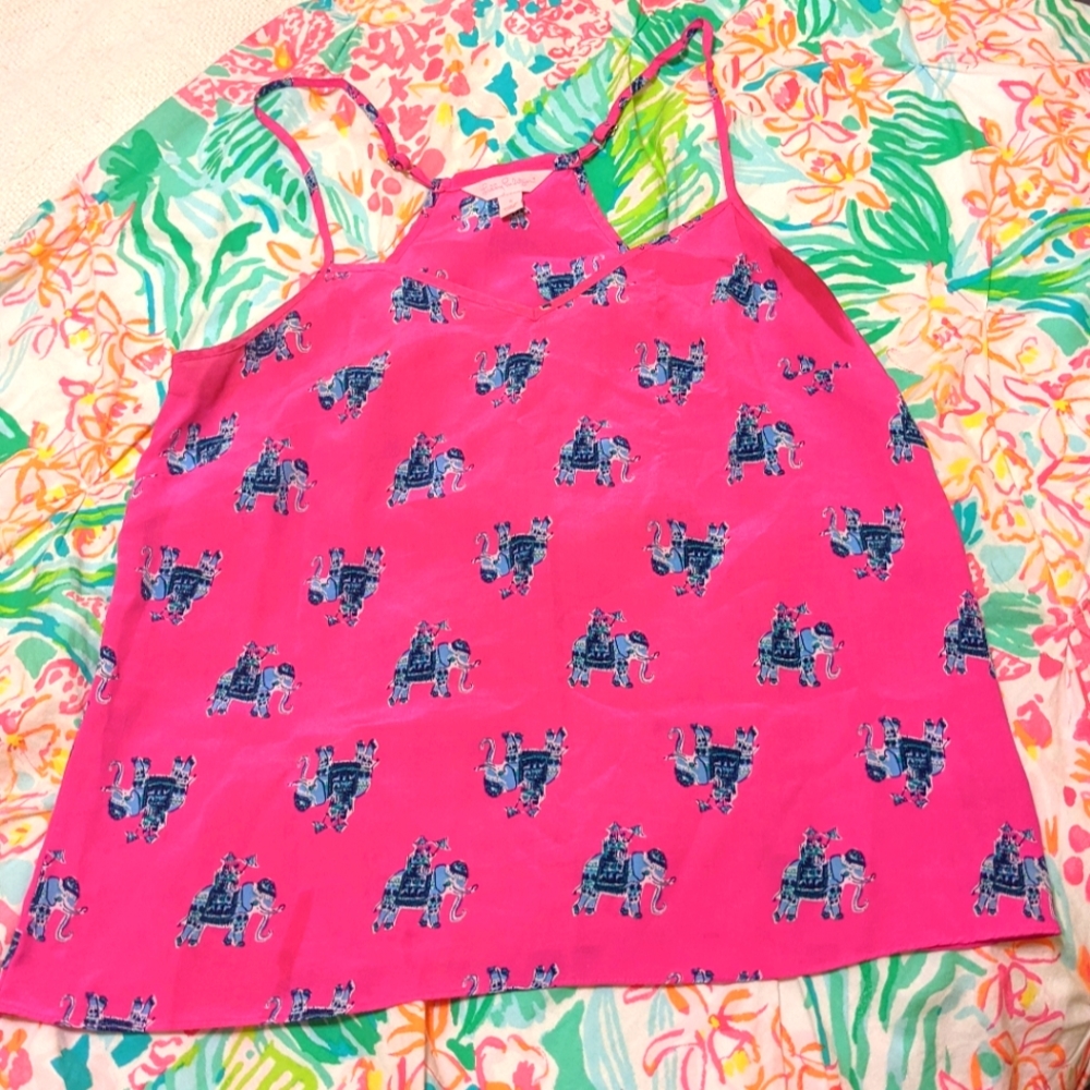 Lilly Pulitzer dusk tank in Bazaar